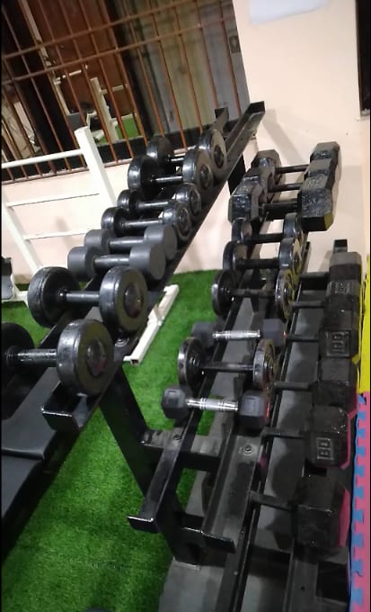 Dumbbells at Eagle Gym Center